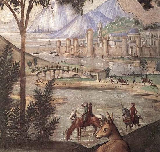 GHIRLANDAIO, Domenico Detail of Stigmata of St Francis Sweden oil painting art